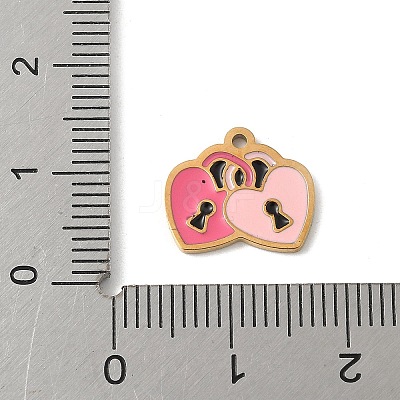 304 Stainless Steel Enamel Charms LS-STAS-P388-19L-G-1