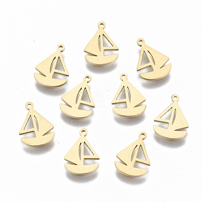 304 Stainless Steel Charms STAS-S116-076G-1