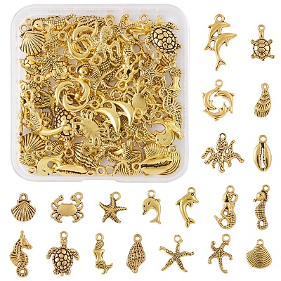 Tibetan Style Alloy Pendants FIND-FS0003-95AG-1