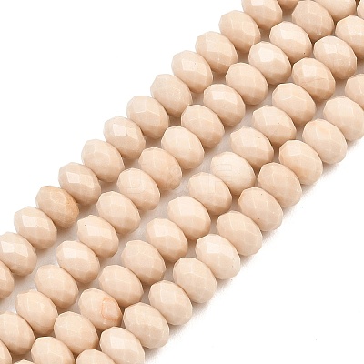 Natural Petrified Wood Beads Strands G-C259-A30-5x8mm-1