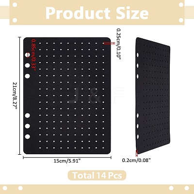 14Pcs Felt Cloth Pin Brooch Storage Binder Sheets for Enamel Pin Collection Book AJEW-WR0002-93B-1