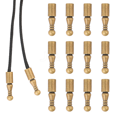 12Pcs Alloy Cord Ends FIND-CA0009-70AB-1