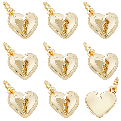 10Pcs Brass Pendants KK-BBC0022-99B-1