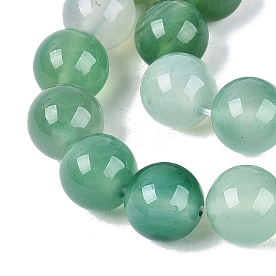 Dyed Natural Agate Beads Strands G-Q606-12MM-A02-1