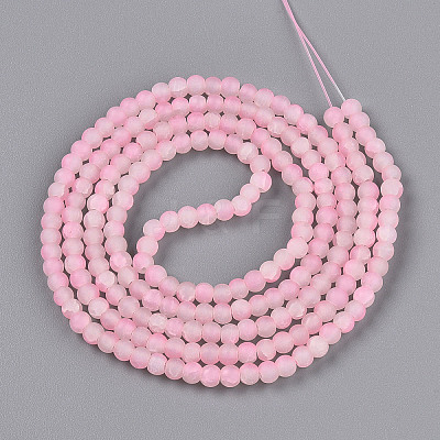Crackle Glass Beads Strands GLAA-N009-4mm-02-1