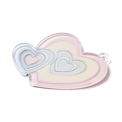 Translucent Acrylic Pendants FIND-Z006-06A-1