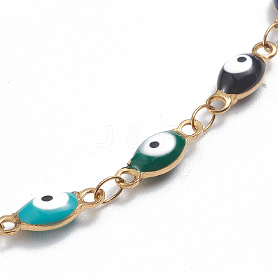 304 Stainless Steel Anklets AJEW-G024-02G-1