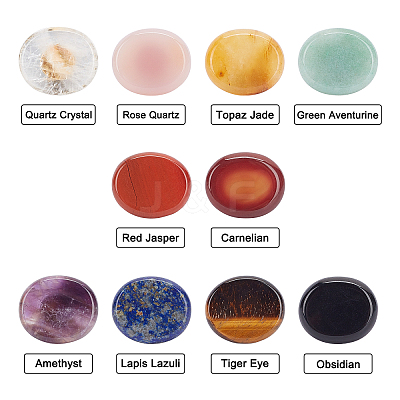 Natural Tiger Eye Drawer Knobs FIND-WH0056-40P-07-1
