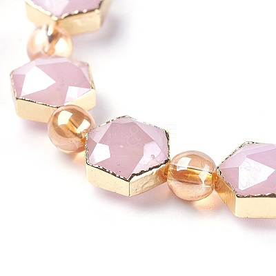 Opaque Glass Beads Strands EGLA-P045-A11-1