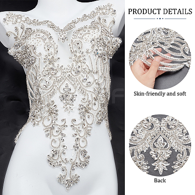 Lace Embroidery Sewing Polyester Appliques DIY-WH0013-63-1