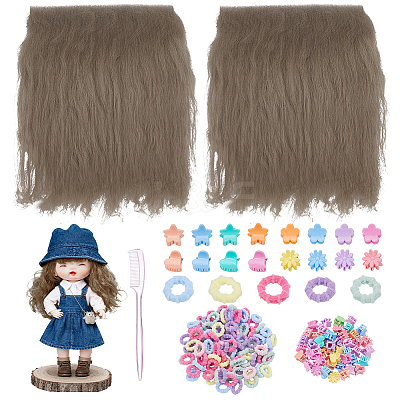 2Pcs Wool Doll Wig Hair DIY-NB0016-02A-1