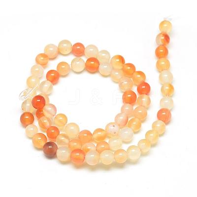 Natural Carnelian Beads Strands G-Q462-10mm-45-1
