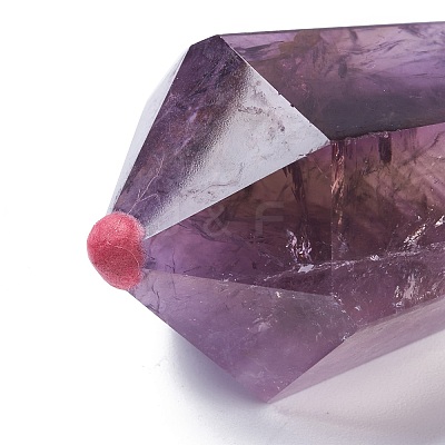 Natural Amethyst Tower Home Display Decorations DJEW-G036-04-1