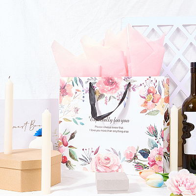 1Pc Flower Printed Paper Bags ABAG-SP0001-14A-1