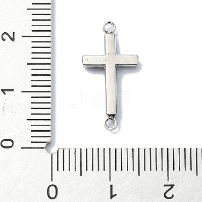 304 Stainless Steel Crystal Rhinestone Connector Charms STAS-Z065-02P-04-1