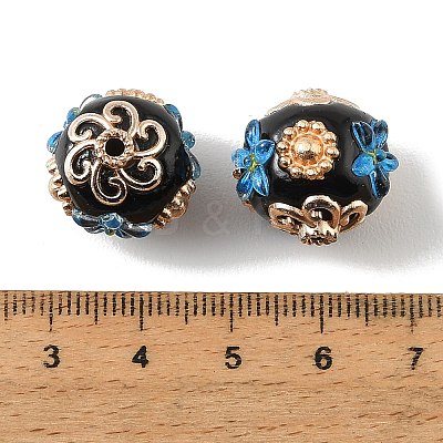 Handmade Polymer Clay Indonesia Beads PY-CBAAA14-11KCG-A01-1