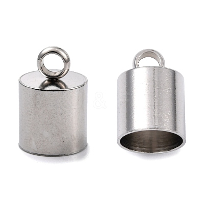 Tarnish Resistant Smooth Surface 201 Stainless Steel Cord Ends STAS-R063-96-1