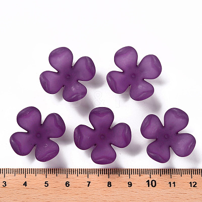 Frosted Acrylic Bead Caps MACR-S371-06A-743-1