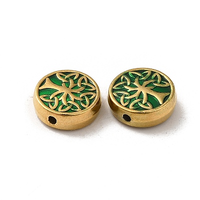 304 Stainless Steel Enamel Beads STAS-I203-02A-G-1