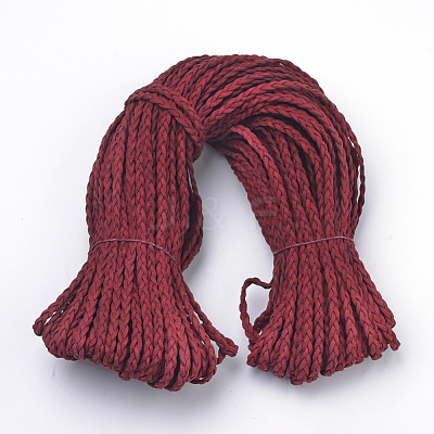 Braided Faux Suede Cord LW-Q008-2.7mm-1048-1