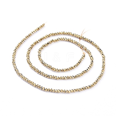 Electroplate Glass Beads Strands EGLA-F149-FP-02-1
