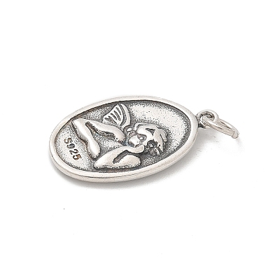 925 Sterling Silver Pendants STER-R008-04AS-04-1