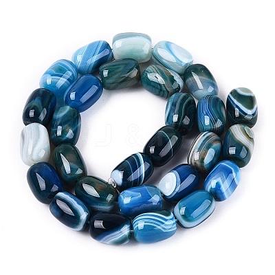Natural Agate Beads Strands G-N356-02B-09-1