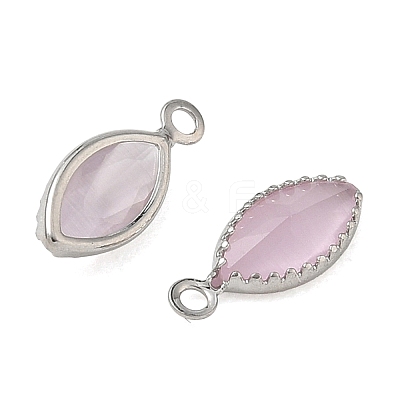 Brass & Cat Eye Pendants CE-CBA3C0B-01P-1