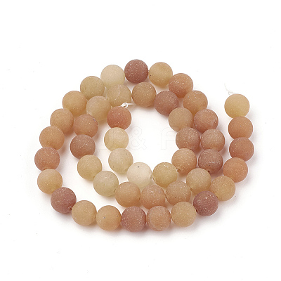 Natural Red Aventurine Beads Strands G-T106-267-1