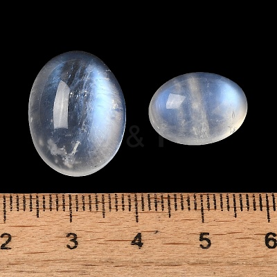 Natural Rainbow Moonstone Cabochons G-NH0026-01A-1