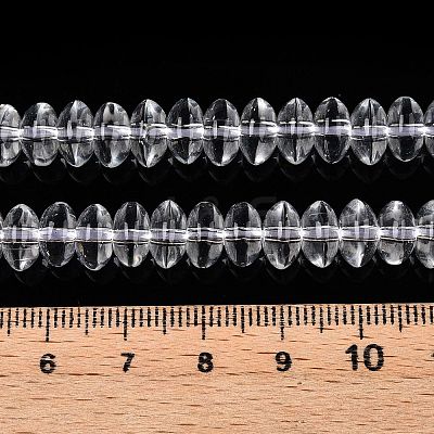 Transparent Glass Beads Strands GLAA-N001-62B-1