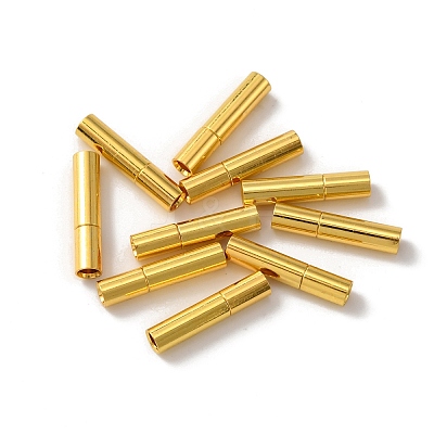 Brass Bayonet Clasps KK-WH0062-36A-G-1