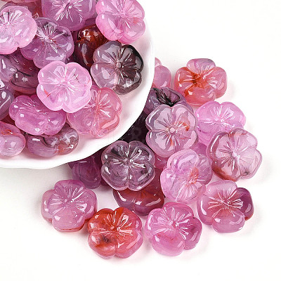 Transparent Acrylic Beads X-TACR-T028-40D-1