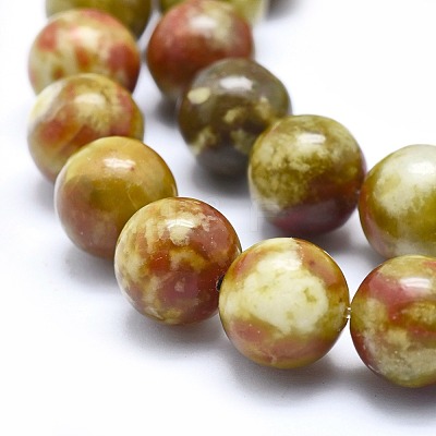 Natural Bloodstone Beads Strands G-I213-25-12mm-1