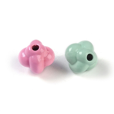 Spray Paint Alloy Beads PALLOY-H145-10-1