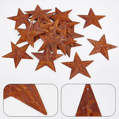 Rust Iron Big Pendants IFIN-WH0065-16C-1