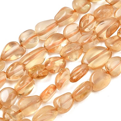 Natural Citrine Beads Strands G-C257-01-1