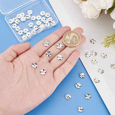 50Pcs Brass Beads KK-PH0006-70B-1