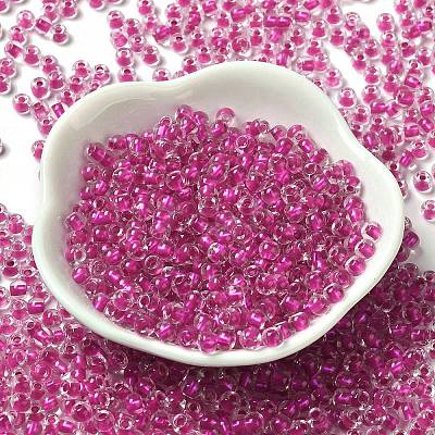6/0 Transparent Inside Colours Glass Seed Beads SEED-P006-01A-04-1