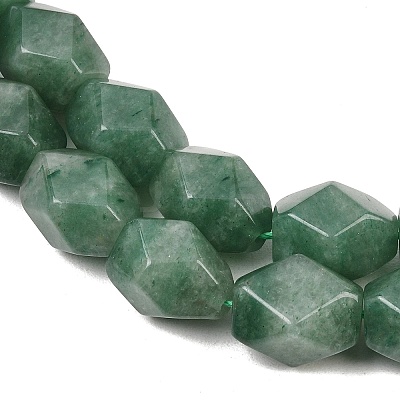 Natural Green Aventurine Faceted Rhombus Beads Strands G-L235A-08B-1