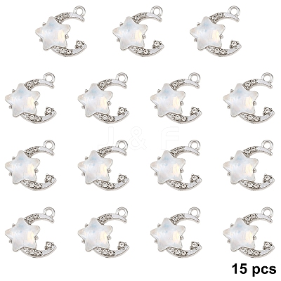 15Pcs Alloy Pendants FIND-YW0017-90C-1