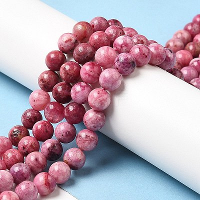 Natural Gemstone Hemimorphite Round Beads Strands G-L145-6mm-03-01-1