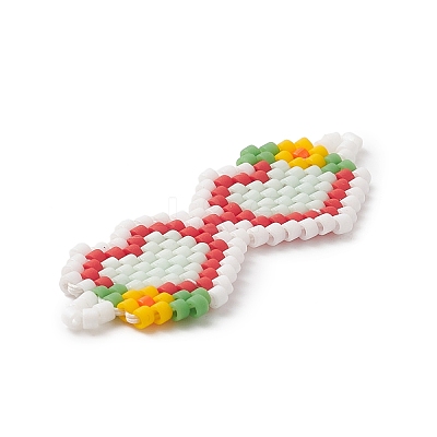 3Pcs 3 Color Handmade MIYUKI Japanese Seed Loom Pattern Seed Beads PALLOY-MZ00074-1