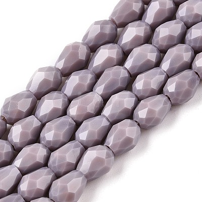 Opaque Solid Color Beads Strands EGLA-N013-P6mm-D09-1