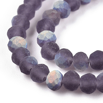 Imitation Jade Glass Beads Strands EGLA-A034-T2mm-MB15-1