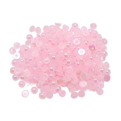 Opaque Resin Cabochons CRES-WH0013-03B-1
