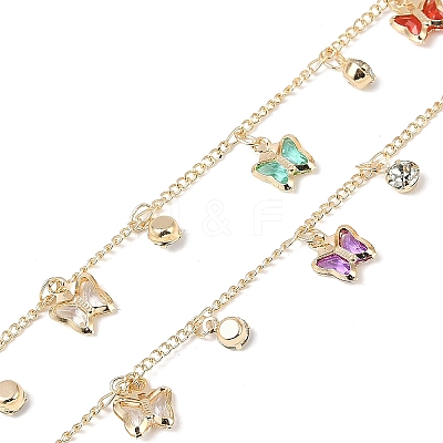 Handmade Brass & Glass Chains CHC-Z001-06KCG-1