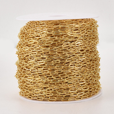 Brass Paperclip Chains CHC-S008-001A-G-1