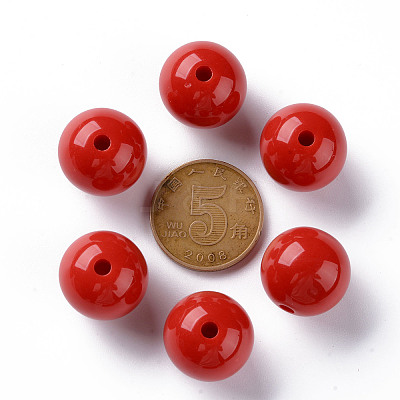 Opaque Acrylic Beads X-MACR-S370-C16mm-A14-1