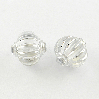 Lantern Plating Transparent Acrylic Beads X-PACR-S452-42-1
